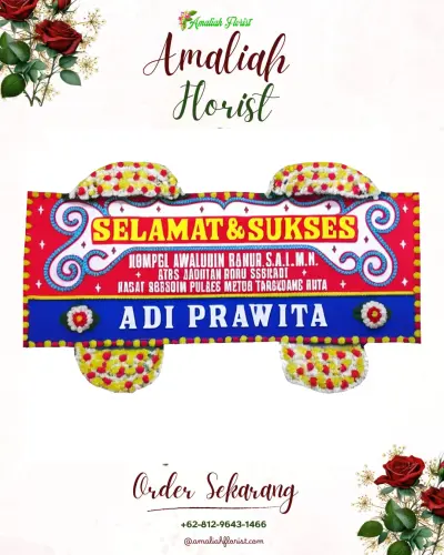 Karangan Bunga Ucapan Selamat di Amasangan