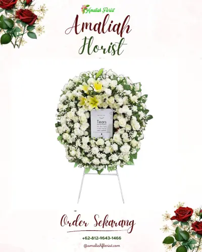 Krans Bunga Duka Cita di Amasangan
